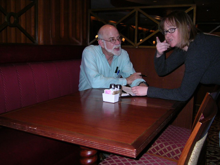 Mike Alpern and Amy Reynaldo at the Cru Dinner